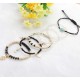 3 Sets Bohemian Beaded Bracelets Set For Women Men Multilayer Hamsa Hand Evil Eye Charms Stretch Stackable Bracelet 3 Sets Bohemian Beaded Bracelets Set For Women Men Multilayer Hamsa Hand Evil Eye Charms Stretch Stackable Bracelet